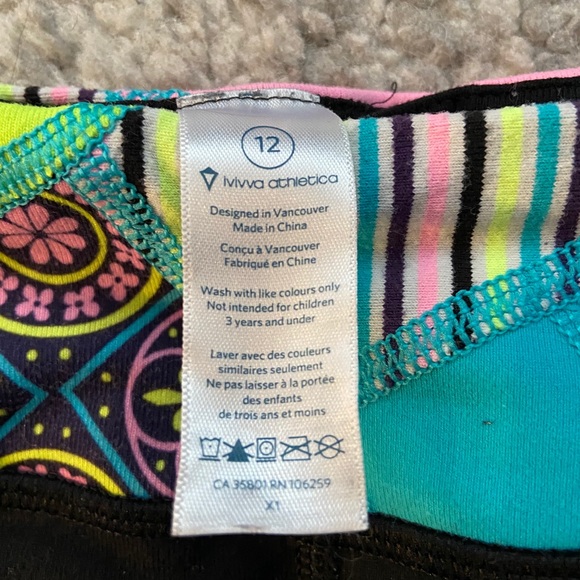 Ivivva Lululemon Cropped Leggings - Picture 2 of 3